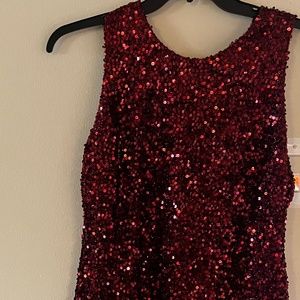 Sam Edelman red sequin dress